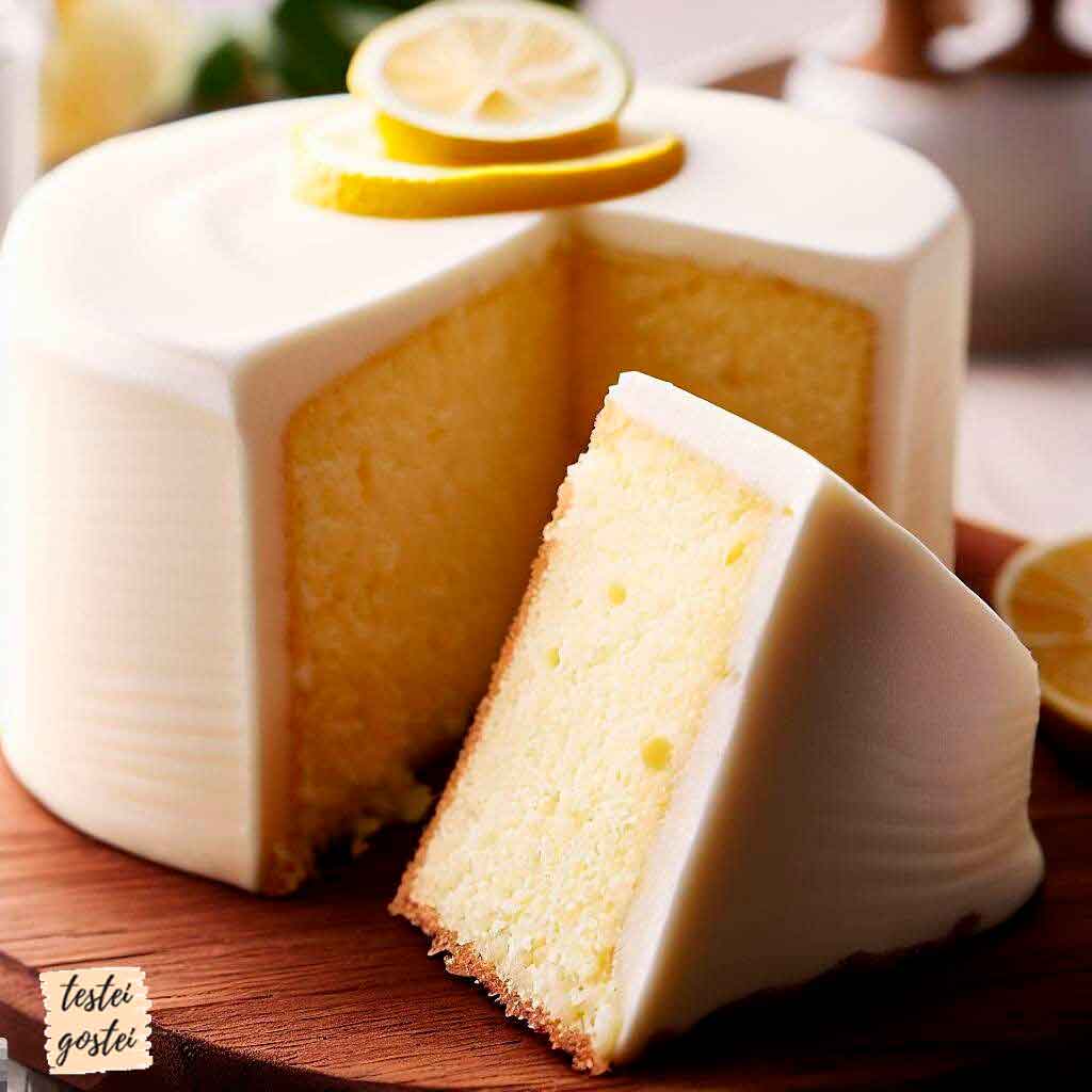 bolo de iogurte com cobertura de limão