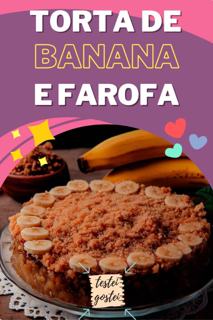 torta de banana com farofa crocante